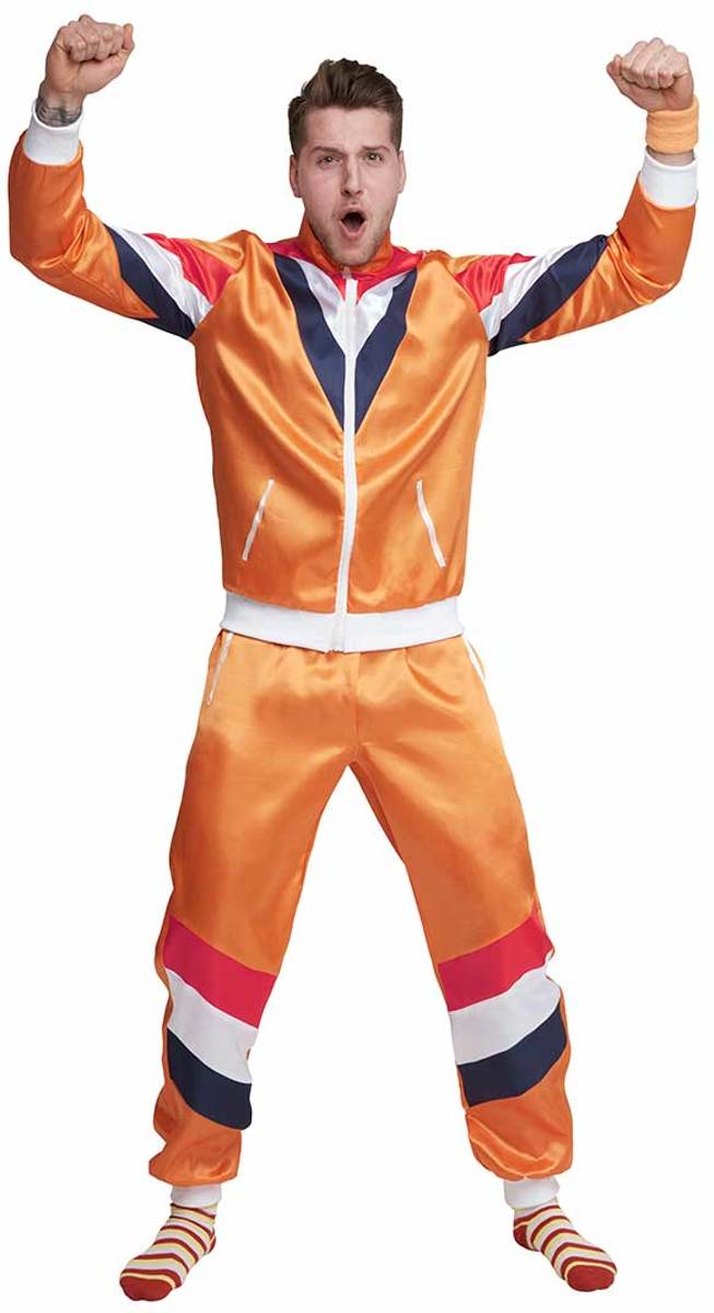 Foute trainingspak 80s | Holland oranje - M/L